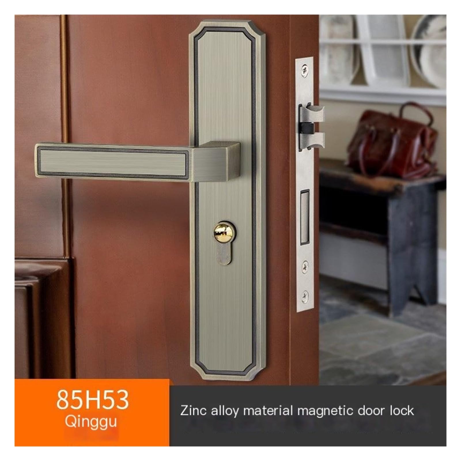 Amazon.com: Chinese Style Door Lock Indoor Silent zinc Alloy